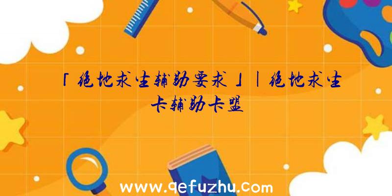 「绝地求生辅助要求」|绝地求生卡辅助卡盟